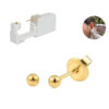 Perforadora de oreja desechable con arete Bolita Dorada Perforadoras MX