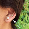 ejemplo Bolita oro perforadoras mx arete Dorado